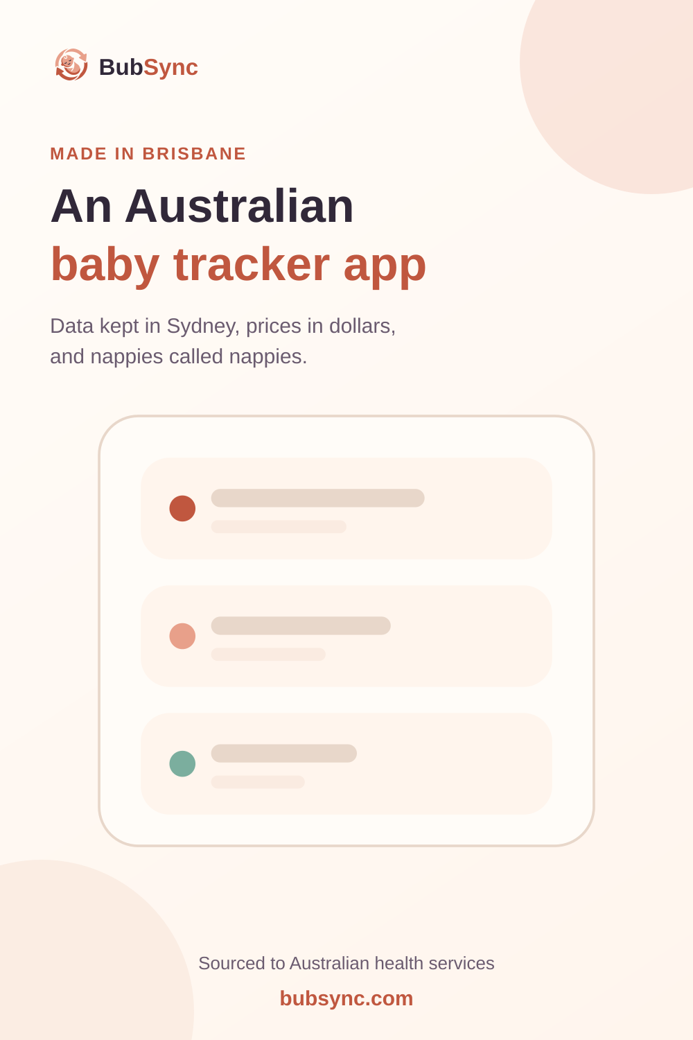 An Australian baby tracker app