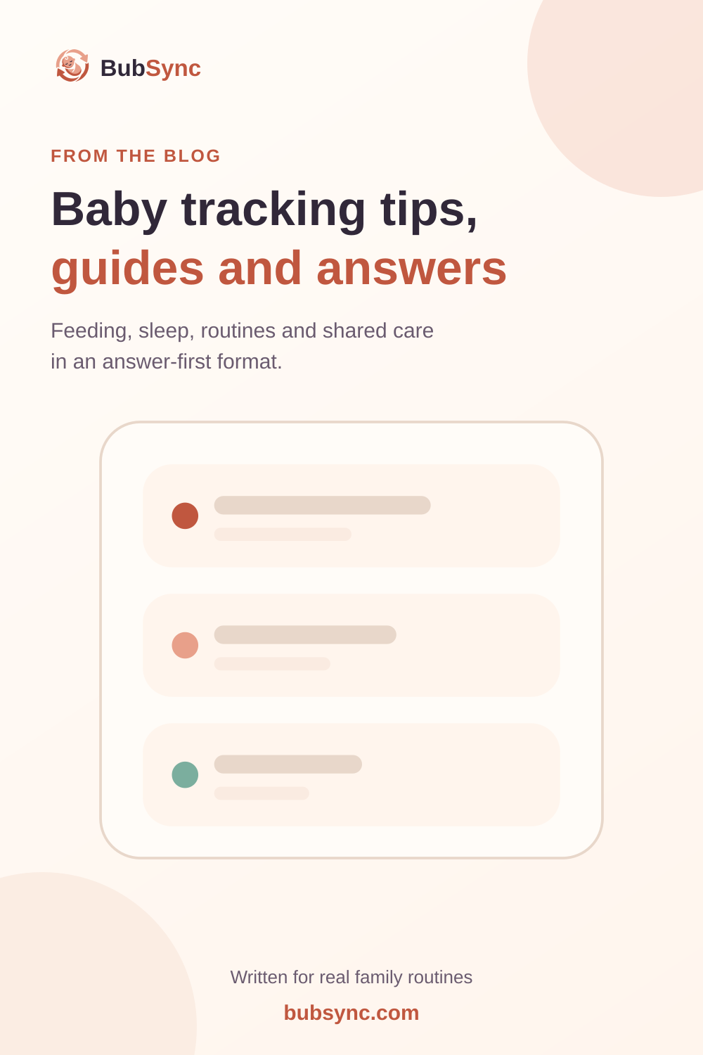 Baby tracking tips, guides and answers