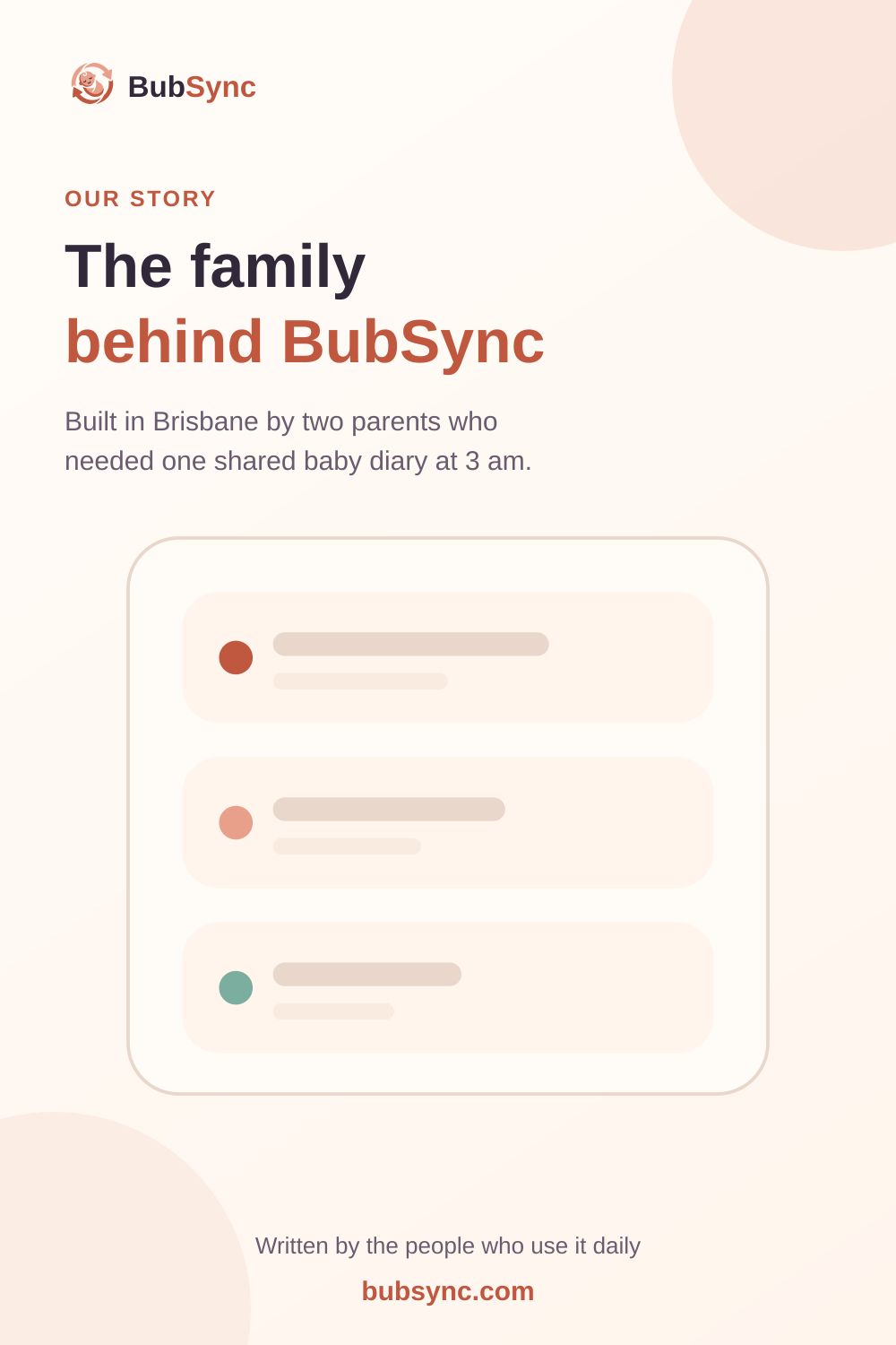 The family behind BubSync