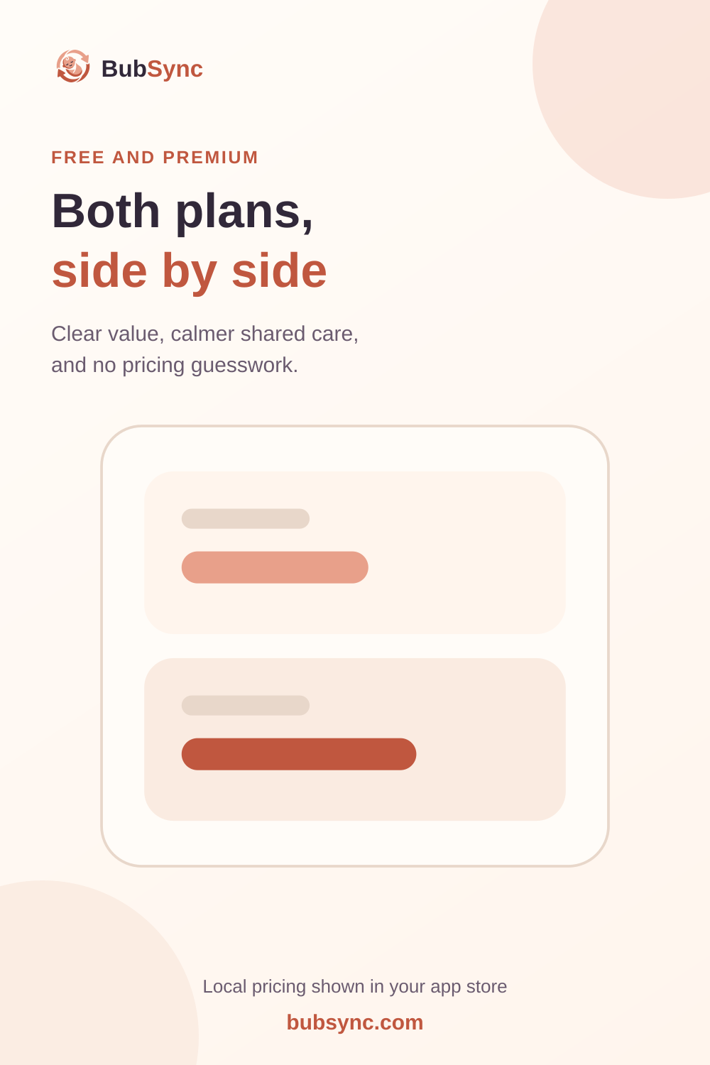 Both plans, side by side